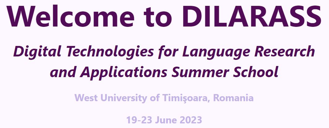 Digital Technologies for Language Research and Applications Summer School